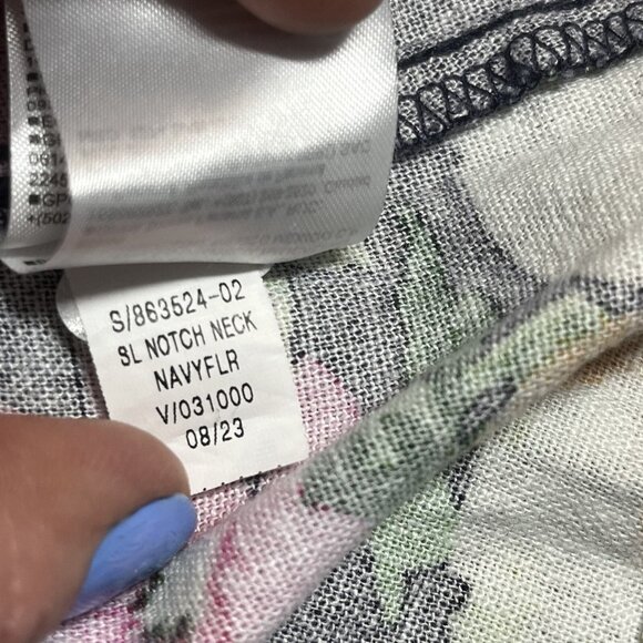 NWT Old Navy Linen Rayon Midi Dress L Petite Boho Cottage‎ Coastal Prairie - Picture 16 of 16